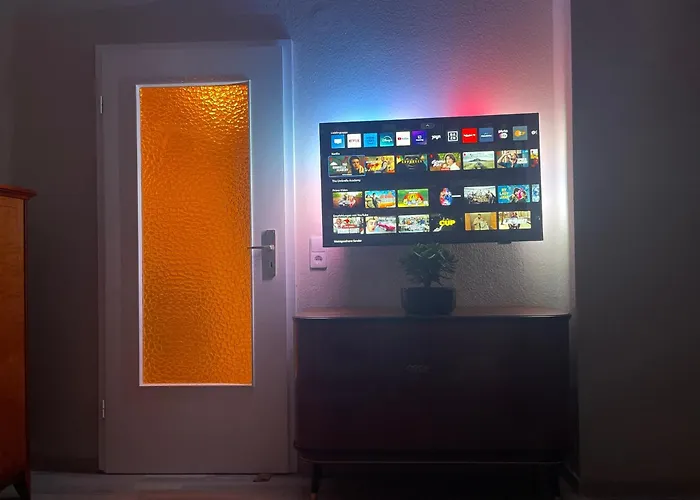 아파트 Stylisches Mit Balkon Und Garage 라이프치히